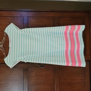 Lilly Pulitzer pastel cap sleeve dress, size medium